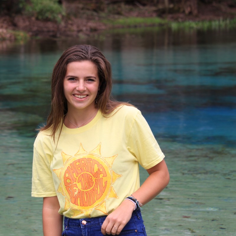 woman female awesome sun water river tee atb6264