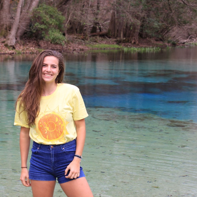 woman female awesome sun water river tee atb6283