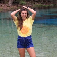 woman female awesome sun water river tee atb6289