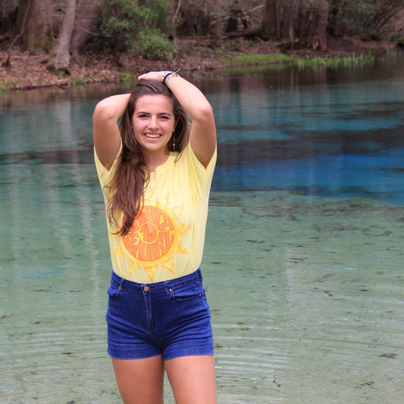 woman female awesome sun water river tee atb6292