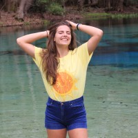 woman female awesome sun water river tee atb6294