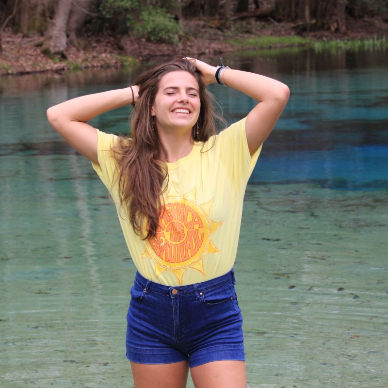 woman female awesome sun water river tee atb6294