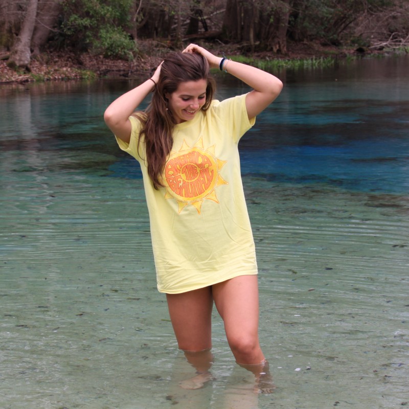 woman female awesome sun water river tee atb6299