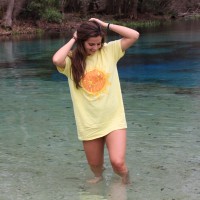 woman female awesome sun water river tee atb6303