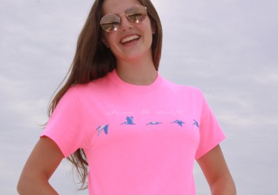 Woman Female Pelicans Beach Tee ATB