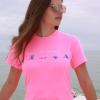 woman female pelicans beach tee atb0566