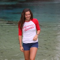 woman female raglan red atb6511