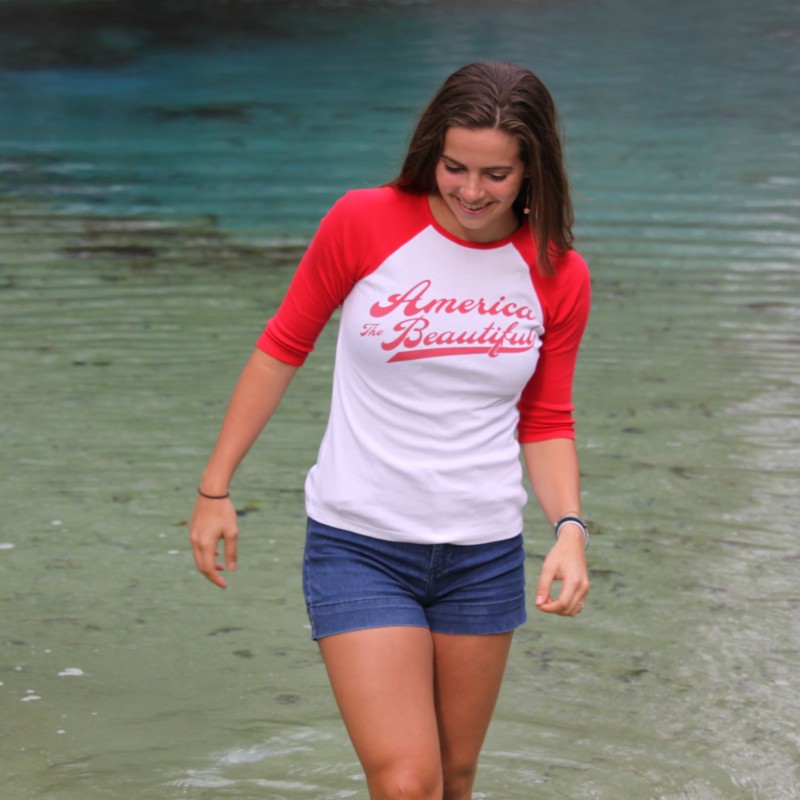 woman female raglan red atb6516