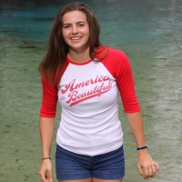 woman female raglan red atb6530