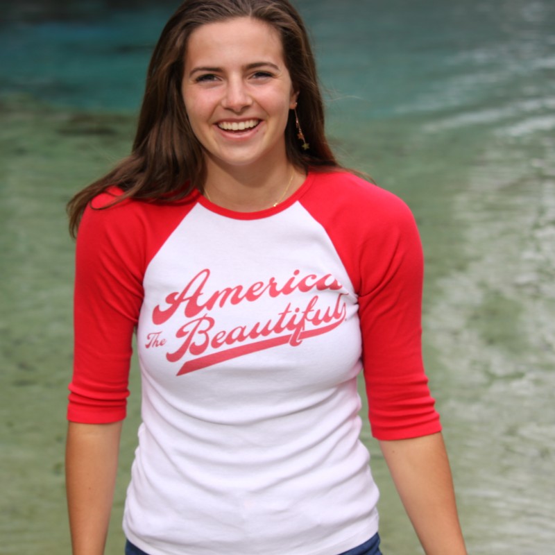 woman female raglan red atb6532