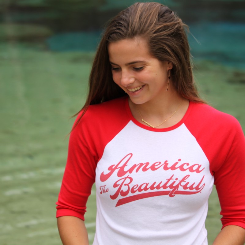 woman female raglan red atb6539