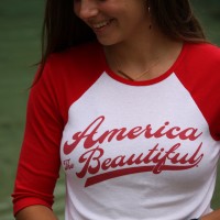 woman female raglan red atb6540