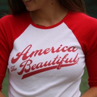 woman female raglan red atb6541