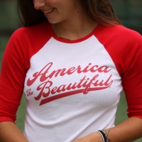 woman female raglan red atb6543