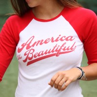 woman female raglan red atb6545